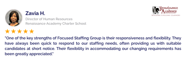 Zavia Herring, Director of HR, Renaissance Academy Charter School — five-star review